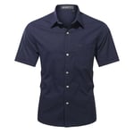 Chemise D'été En Coton Artificiel Astique Pour Homme,Vêtement Décontracté Avec Poches,Design Social,Slim Fit,2024