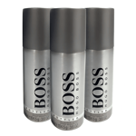 3x Hugo Boss Bottled Deodorant Spray for men, 150ml, Boss Bottled Mens Deodorant