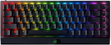 Blackwidow V3 Mini Hyperspeed (Switches Verts) - Clavier Gamer Mécanique Sans-Fil Compact À 65% (Switches Mécaniques Clicky, Bluetooth, Usb-C, Touches En Abs Doubleshot) Clavier Us | Noir