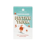 Talking Tables Christmas Festive Trivia Quiz Game, Secret Santa, Question Cards About Holidays, Celebrations, Traditions, Dinner Party, Fun Travel Pocket Games for Kids, Adults, Card Games, Ages 12+