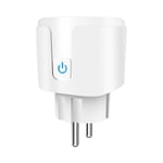 WIFI Smart Plug, 16A Smart Plug yhteensopiva Androidin ja iOS:n kanssa Alexa (Echo ja Echo Dot), Siri, SmartThings, Google Home, energianvalvonta, ajastintoiminto (1 pakkaus)