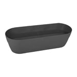 EDA - Jardinière Pot Cancun 80cm - Gris Anthracite - 38L Plastiques