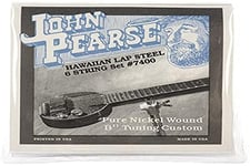 John Pearse Strings Strings 7400 Jeu de Cordes pour Hawaiin Lap-Steel 6-Cordes - Pure Nickel Wound - B11-Tuning