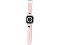 Dėklas Karl Lagerfeld Dirželis Klawmslkcnp Apple Watch 38/40/41Mm Rožinis/Rosa Armband 3D Gummi Karl&Amp Choupette Heads