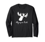 Algonquin Park Ontario Canada Wildlife Moose Antlers Camper Long Sleeve T-Shirt