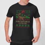 Jurassic Park Clever Girl Men's Christmas T-Shirt - Black - 3XL