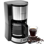 1.5L Filter Coffee Maker 1000W Anti-Drip 12 Cup Programmable Timer Auto Shut off