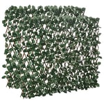 Outsunny Haie Artificielle Feuilles Murale Brise-Vue 2 Panneaux Longueur Ajustable 295 x 70 cm Treillis Extensible Feuillage réaliste en PE Vert