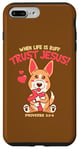 Coque pour iPhone 7 Plus/8 Plus When Life is Ruff Trust JESUS! - Jeu de mots amusant - Cadeau chrétien