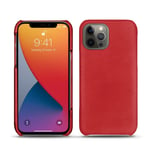 Coque cuir Apple iPhone 13 Pro Max - Coque arrière - Rouge - Cuir lisse premium - Neuf