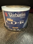 Verbatim CD-R 50 Pack Spindle 48x 700MB Blank CDs Media Disks