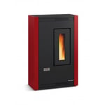 Poêle à granulés air - 4,4Kw - réservoir 10 kg - bordeaux - Luisella LA NORDICA EXTRAFLAME