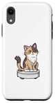 Coque pour iPhone XR Playful House Cleaner Kitten Lover Robot Aspirateur Chat
