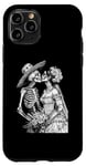 Coque pour iPhone 11 Pro Tees graphiques squelette pour mariage avec inscription « Dead Bride and Groom Kiss »