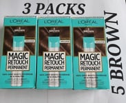 L'Oreal Paris Magic Retouch Permanent 5 Brown X3 Packs