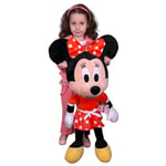 Peluche 85cm disney Minnie Mouse Classique Rouge Original Fille Petite Fille