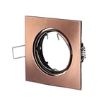 V-TAC Porte-spot LED encastrable carré GU10 et GU5.3 (MR16), couleur bronze orientable