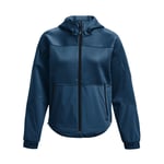 Women's Under Armour UA Storm Rush Full Zip Hooded Swacket Jacket in Blue