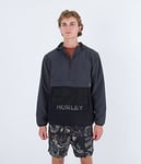 Hurley Phantom+ Packable Anorak Veste, Gris (DK Stone Grey), M Homme