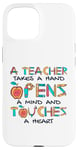 Coque pour iPhone 15 Teacher Takes A Hand Referendar Professeur Pédagogue Professeur