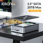 IDsonix 3.5"SATA HDD/SSD NAS (Network-Attached Storage) Enclosure Quad Core 20TB