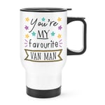 You're My Favourite Van Man Stars Travel Mug Cup With Handle Funny Best