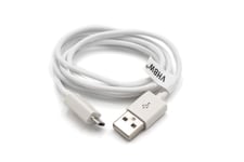 vhbw Câble USB / Micro USB 1m blanc compatible avec Sony FDR-AX100, FDR-AX100E, FDR-AX33, FDR-AX700 4K, FDR-AXP33, FDR-X1000V, FDR-X3000