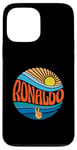 Coque pour iPhone 13 Pro Max Ronaldo T-shirt vintage Sunset Ronaldo Groovy Tie Dye