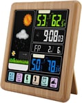 Station météo sans Fil, TS-3310 écran LCD Tactile, thermomètre numérique d'intérieur et d'extérieur, hygromètre, Station de prévision, avec capteur, Verrouillage de l'écran par Les Enfants.