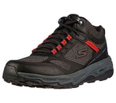 Skechers Men's GO Run Trail Altitude Element Hiking Boot, Black and Charcoal Leather/Textile/Synthetic, 11.5 UK