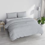 Italian Bed Linen PRINTED COLORS Duvet Cover Set, Made in Italy, MAIDEN Grey, Double