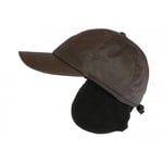 Casquette Cache Oreille Marron Rabat Bandeau Hiver Imperméable-Taille unique