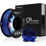 Creality PETG Filament 1.75mm, Officiel Imprimante 3D Filament, Pas d'emmêlement, Forte Adhérence et Performance de Surplomb Précision Dimensionnelle +/-0.03mm, 2.2lbs/Spool, Bleu Transparent