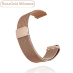 18 mm 20 mm 22 mm metallrem för Garmin Vivoactive 3 4 4s Band Watch Venu 2 2s SQ Forerunner 645 Armband Silikonögla Nylon handled Metal Rose Gold For Vivoactive 3