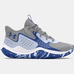 Chaussure de basket Under Armour Jet '23 unisexe Mod Gris / Nimbus Bleu / Tech Bleu 42