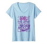 Womens Romans 3:23 For All Have Sinned King James Version Bible V-Neck T-Shirt