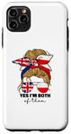 iPhone 11 Pro Max Half Britain And Polish British UK Poland Flag Girl Women Case