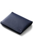 Bellroy Men's Slim Sleeve Wallet - Navy Leather - Up to 11 Cards - Pull Tab