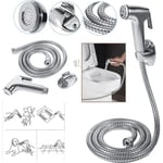 Kit Douchette Bidet WC Pulvérisateur de douche pour l'hygiène intime Douchette à Main Support De Tuyau Fixation Murale -durabl-HB065