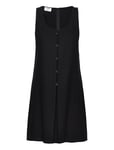 Re:sourced Crepe Tank Dress Black Filippa K