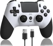 Manette Pour Ps4 Avec Turbo Macro Programming, 2024 Nouvelle Manette Hall Effect Joystick Sensible Non Dérive, Manette 1000mah Batterie Pour Ps 4/ Pro/Slim Avec Haut-Parleur Audio Jack