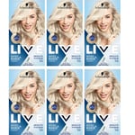 Schwarzkopf Live Permanent Hair Dye Intense Bleach Absolute Platinum x 6