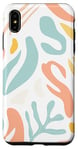 iPhone XS Max cute abstract leaves Pastel Colours Aesthetic Summer Case