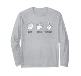 Funny Rock Paper Scissors Cute Old-School Decision Games Long Sleeve T-Shirt