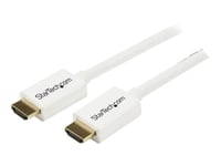 Startech.Com 5M/16 Ft Cl3 Rated Hdmi Cable With Ethernet, In Wall Rated Hdmi Cable 4K 30Hz, Uhd High Speed Hdmi Cable 10.2 Gbps Bandwidth, 4K Ultra Hd Hdmi 1.4 Video / Display Cable, 30Awg - Long White Hdmi Cable - Hdmi-Kabel - Hdmi Hane Till Hdmi H