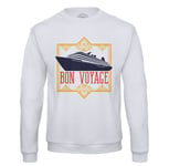 Sweat Shirt Homme Bon Voyage Art Deco Paquebot Luxe