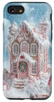 iPhone SE (2020) / 7 / 8 Cute Christmas Gingerbread House Snowflakes Holiday Xmas Case