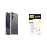 Otterbox Symmetry Clear Coque pour Samsung Galaxy S24 FE, Supporte 3 x Plus de Chutes Que la Norme Militaire, Stardust + Protecteur d'écran Premium Glass pour Galaxy S24 FE