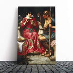 Big Box Art Canvas Print Wall Art John William Waterhouse Jason and Medea | Mounted & Stretched Framed Picture | Home Decor for Kitchen, Living Room, Bedroom, Hallway, Multi-Colour, 20x14 Inch