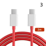 Bärbar Original Oneplus 8Tpro Warp Charge Type-C Dash-kabel 3